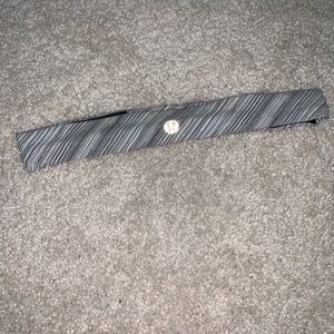 Grey white black lulu lemon headband